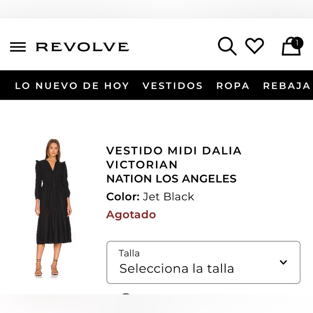 Dress MIDI DALIA
VICTORIAN
NATION LOS ANGELES
 100 % Pima Cotton